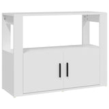 Sideboard White 80x30x60 cm Engineered Wood - Front View