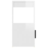 Sideboard High Gloss White 80x30x60 cm Engineered Wood - Low Angle