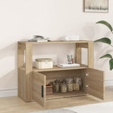 Sideboard Sonoma Oak 80x30x60 cm Engineered Wood - Side View