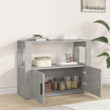 Sideboard Concrete Grey 80x30x60 cm Engineered Wood - Side View