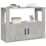 Sideboard Concrete Grey 80x30x60 cm Engineered Wood - Top-Down View