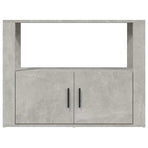 Sideboard Concrete Grey 80x30x60 cm Engineered Wood