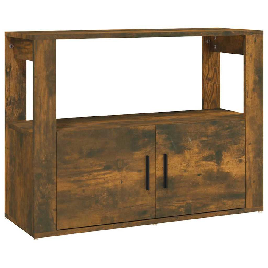 Sideboard Smoked Oak 80x30x60 cm Engineered Wood