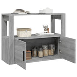 Sideboard Grey Sonoma 80x30x60 cm Engineered Wood - Top-Down View