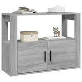 Sideboard Grey Sonoma 80x30x60 cm Engineered Wood - 45-Degree Angle