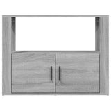 Sideboard Grey Sonoma 80x30x60 cm Engineered Wood - Close-Up Angle