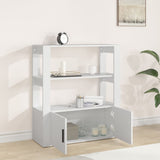 Sideboard White 80x30x90 cm Engineered Wood - Side View