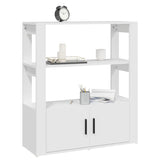 Sideboard White 80x30x90 cm Engineered Wood - Top-Down View