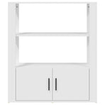 Sideboard White 80x30x90 cm Engineered Wood