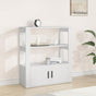 Sideboard White 80x30x90 cm Engineered Wood