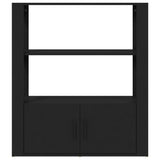 Sideboard Black 80x30x90 cm Engineered Wood