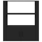 Sideboard Black 80x30x90 cm Engineered Wood