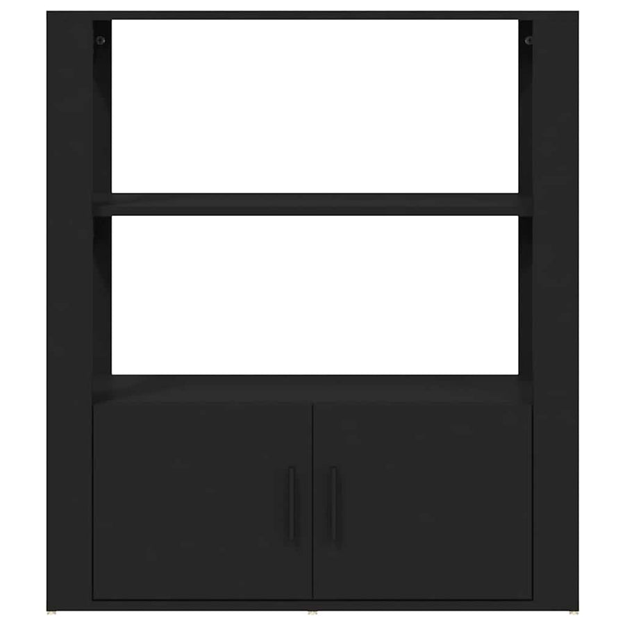 Sideboard Black 80x30x90 cm Engineered Wood