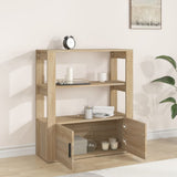 Sideboard Sonoma Oak 80x30x90 cm Engineered Wood - Side View