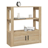 Sideboard Sonoma Oak 80x30x90 cm Engineered Wood - Top-Down View
