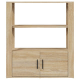 Sideboard Sonoma Oak 80x30x90 cm Engineered Wood - Rear View