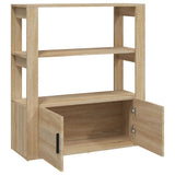 Sideboard Sonoma Oak 80x30x90 cm Engineered Wood - Close-Up Angle