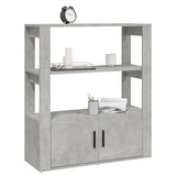 Sideboard Concrete Grey 80x30x90 cm Engineered Wood - Top-Down View