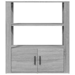 Sideboard Grey Sonoma 80x30x90 cm Engineered Wood