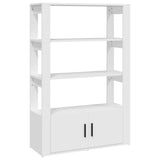 Sideboard White 80x30x119.5 cm Engineered Wood - Front View