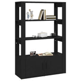 Sideboard Black 80x30x119.5 cm Engineered Wood - Top-Down View