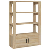 Sideboard Sonoma Oak 80x30x119.5 cm Engineered Wood - Front View