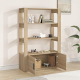 Sideboard Sonoma Oak 80x30x119.5 cm Engineered Wood - Side View
