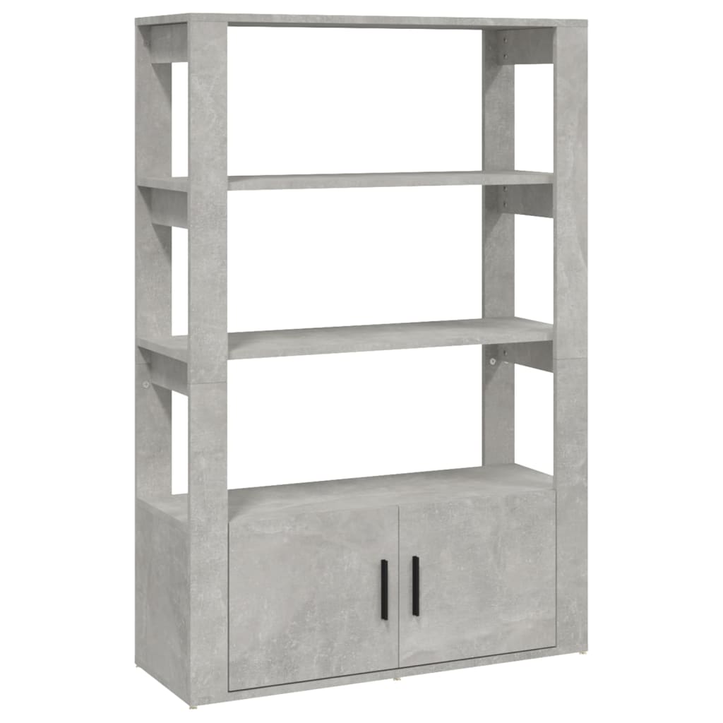 Sideboard Concrete Grey 80x30x119.5 cm Engineered Wood