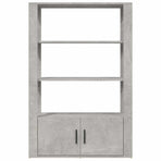Sideboard Concrete Grey 80x30x119.5 cm Engineered Wood