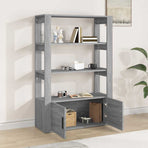 Sideboard Grey Sonoma 80x30x119.5 cm Engineered Wood