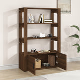 Sideboard Brown Oak 80x30x119.5 cm Engineered Wood