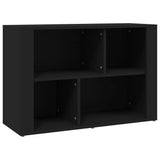 Sideboard Black 80x30x54 cm Engineered Wood - Front View