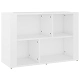 Sideboard High Gloss White 80x30x54 cm Engineered Wood - Front View