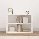 Sideboard High Gloss White 80x30x54 cm Engineered Wood - Side View