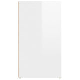 Sideboard High Gloss White 80x30x54 cm Engineered Wood
