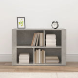 Sideboard Concrete Grey 80x30x54 cm Engineered Wood - Side View