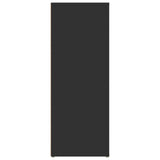 Sideboard Black 80x30x80 cm Engineered Wood - Rear View