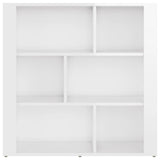 Sideboard High Gloss White 80x30x80 cm Engineered Wood