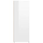 Sideboard High Gloss White 80x30x80 cm Engineered Wood