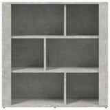 Sideboard Concrete Grey 80x30x80 cm Engineered Wood - 45-Degree Angle