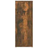 Sideboard Smoked Oak 80x30x80 cm Engineered Wood - Rear View