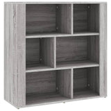 Sideboard Grey Sonoma 80x30x80 cm Engineered Wood - Front View