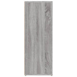 Sideboard Grey Sonoma 80x30x80 cm Engineered Wood - Rear View