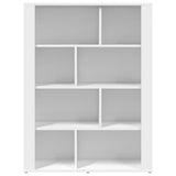 Sideboard White 80x30x106 cm Engineered Wood - 45-Degree Angle