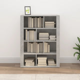 Sideboard Concrete Grey 80x30x106 cm Engineered Wood