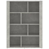 Sideboard Concrete Grey 80x30x106 cm Engineered Wood - 45-Degree Angle
