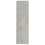 Sideboard Concrete Grey 80x30x106 cm Engineered Wood - Rear View