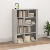 Sideboard Concrete Grey 80x30x106 cm Engineered Wood
