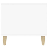 Coffee Table High Gloss White 90x49x45 cm Engineered Wood