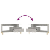 Coffee Table Concrete Grey 90x49x45 cm Engineered Wood